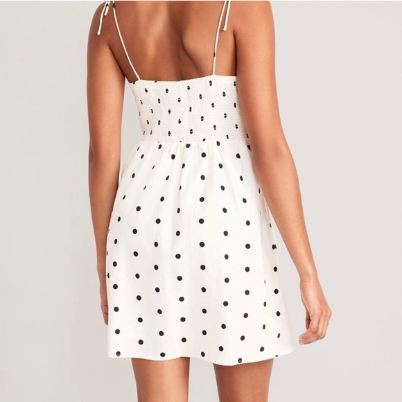 Fit & Flare Tie-Strap Printed Mini Dress - Picture 2 of 3